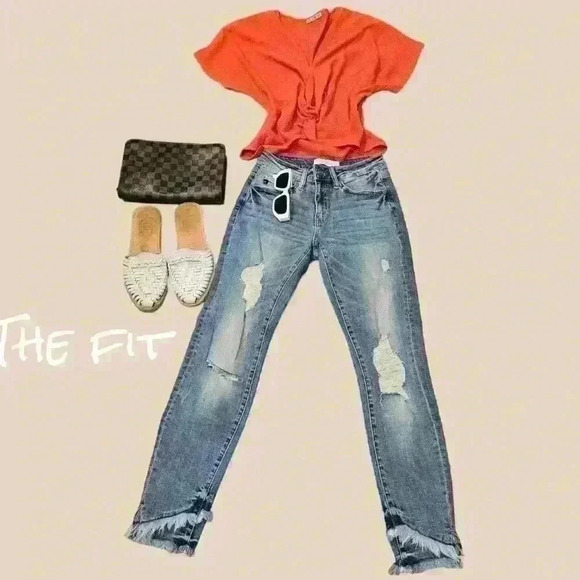 Kancan  Nala Mid Rise Ankle Skinny Jeans - Picture 4 of 4